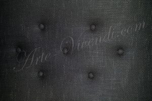 tissus tendu capitonné finition plate couleur noir