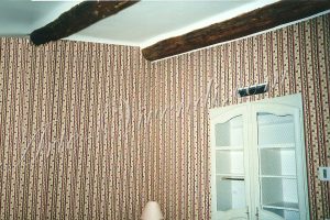 Tissu tendu blanc et rouge